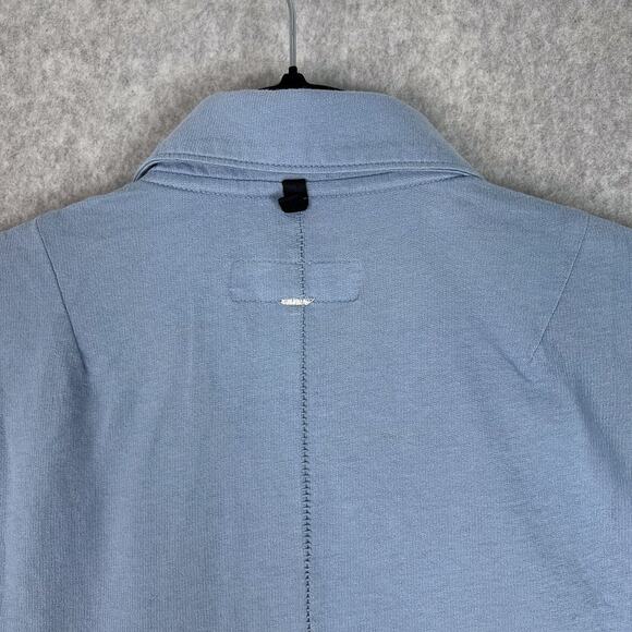 Rag & Bone Shirt Mens M Loopback Polo in Denim Blue - Picture 7 of 10